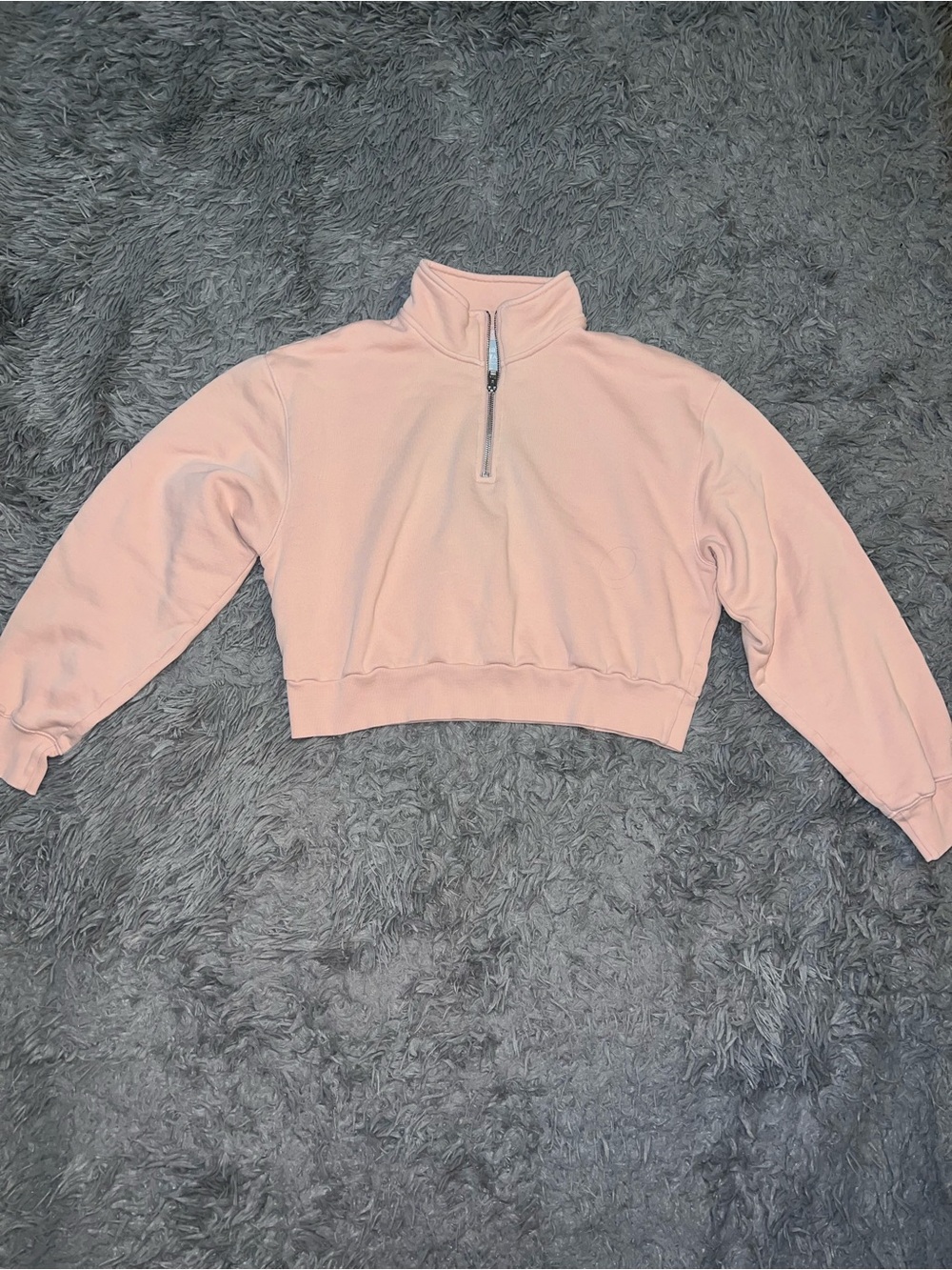 Aritzia TNA CozyAF Fleece Perfect 1/4 Zip Sweatshirt